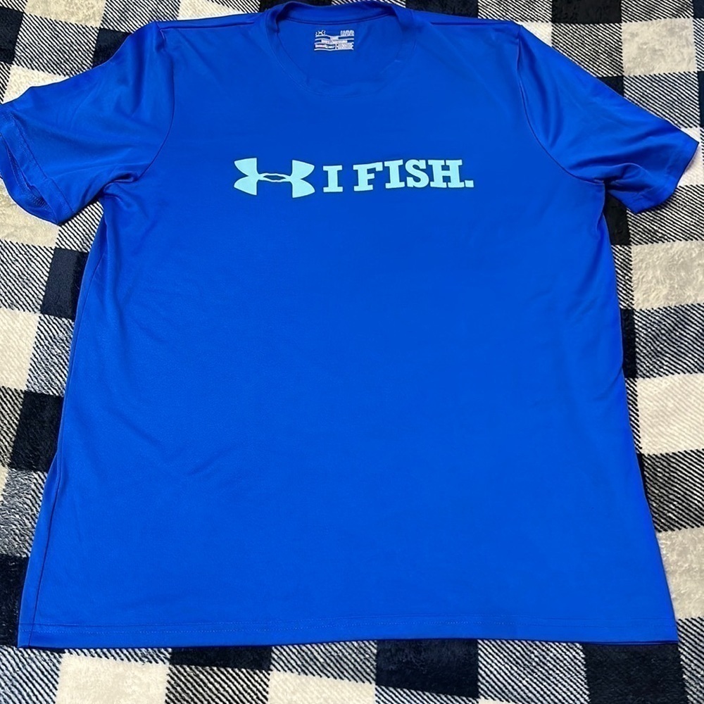 MENS under armour sz large fishing shirt new